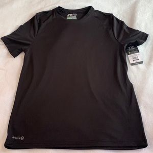 Russel dri power black workout tee size small